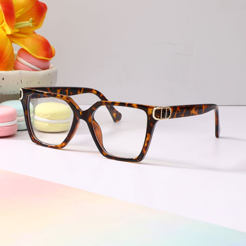Lennee Geometric Tortoise Glasses