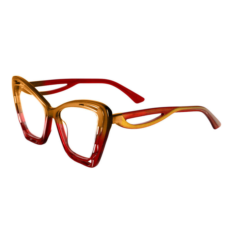 Macadam Cat Eye Red Glasses