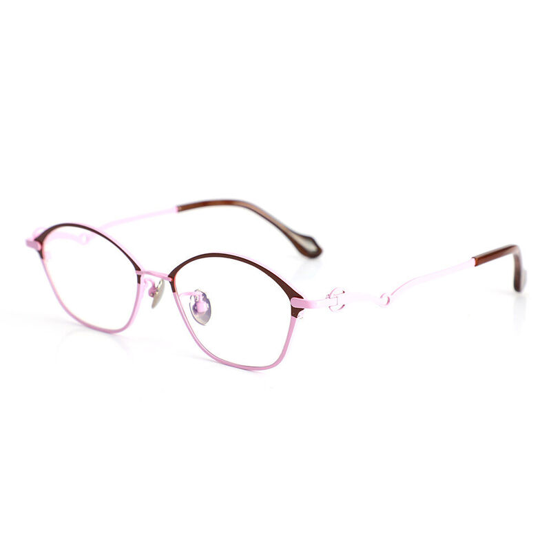 Matt  Oval Purple Glasses