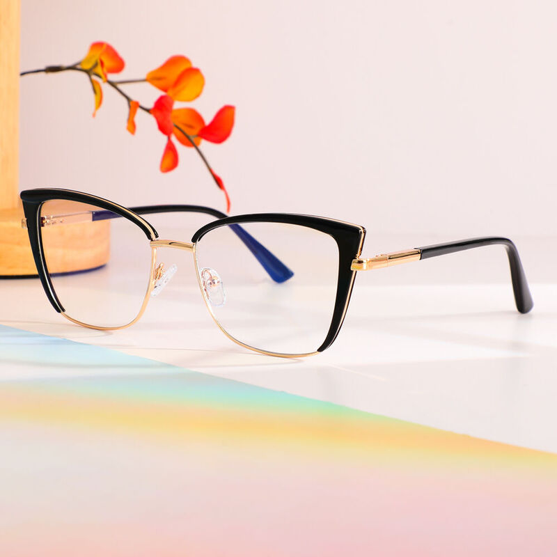 Clement Cat Eye Schwarze Brillen