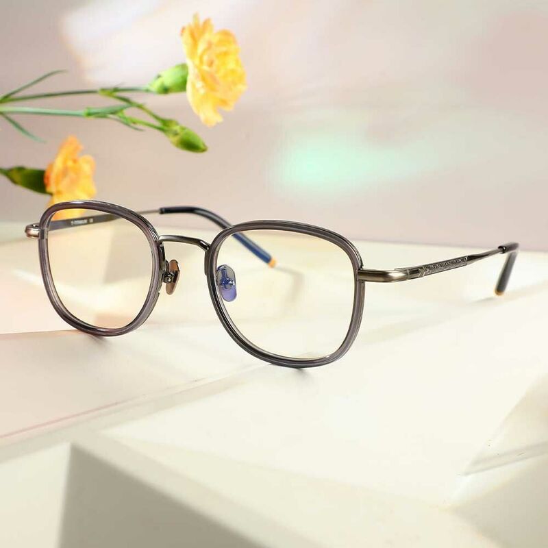 Maxwell Square Grey Glasses