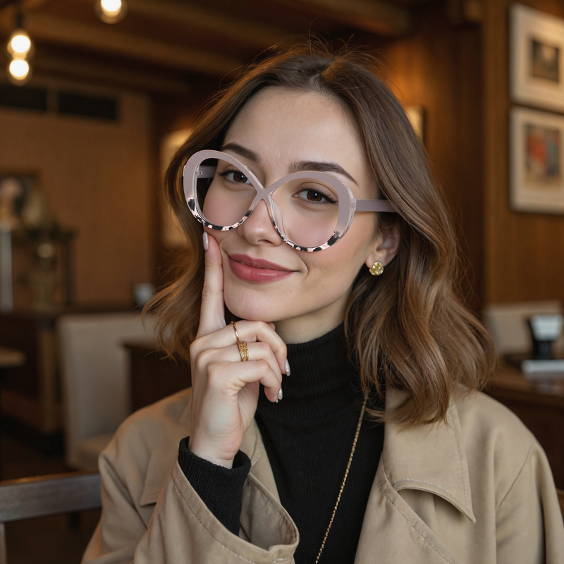 Destiney Round Grey Glasses