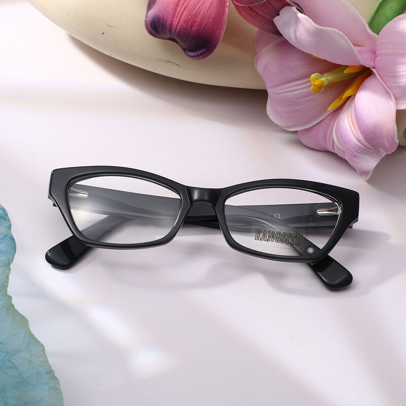 Barthon Cat Eye Black Glasses