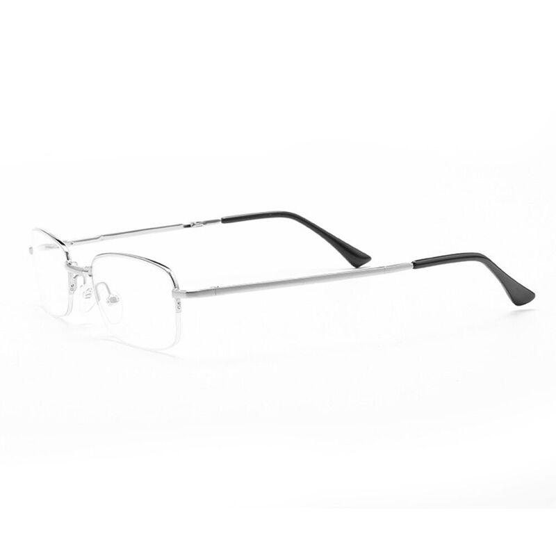 Gunter Rectangle Silver Glasses