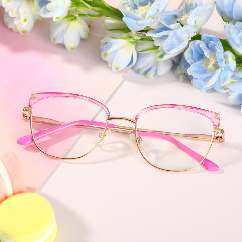 Patiencie Cat Eye Pink Glasses
