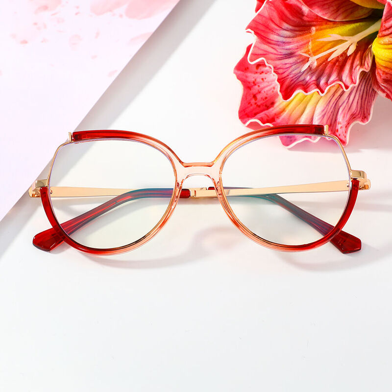 Giles Cat Eye Pink Glasses