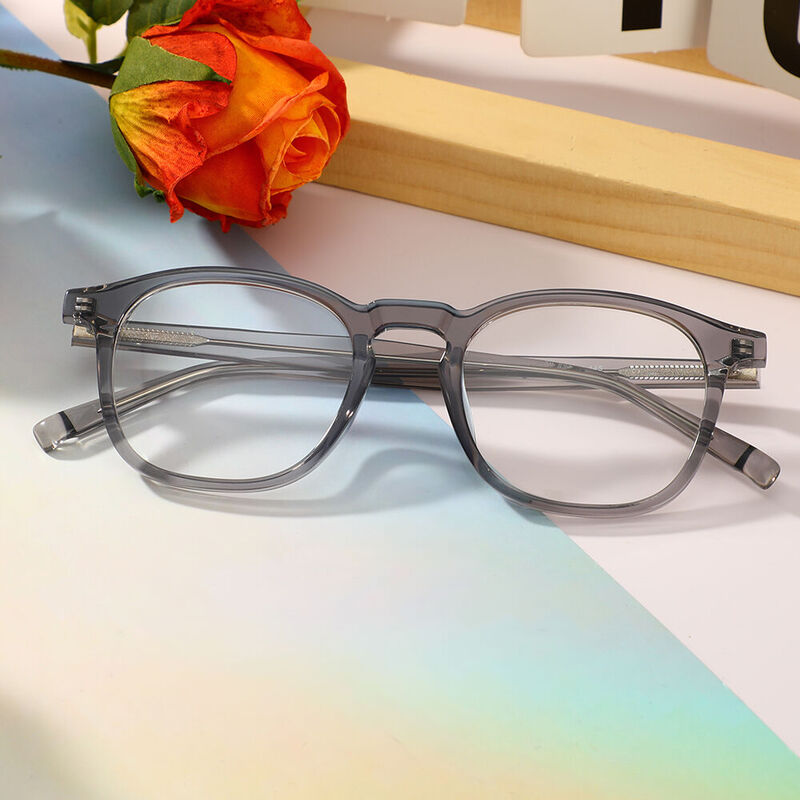 Edmund Square Gray Glasses