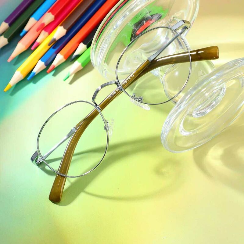 Owen Round Silver Glasses