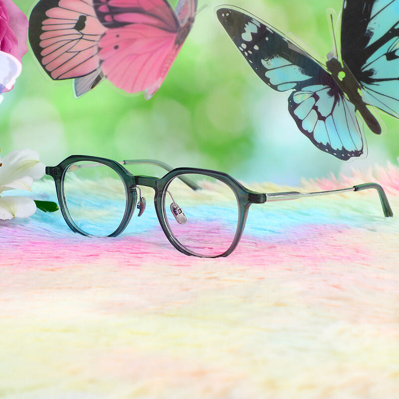 Prudence Square Blue Glasses