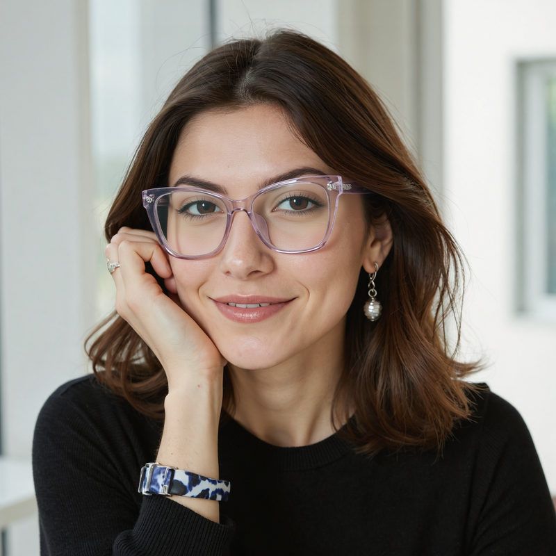 Occhiali da Vista Novia Cat Eye Grigio