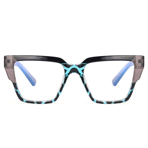 Aeryn Square Gray Leopard Glasses