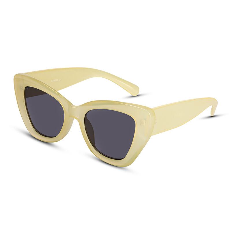 Honeymoon Cat Eye Yellow/Grey Sunglasses