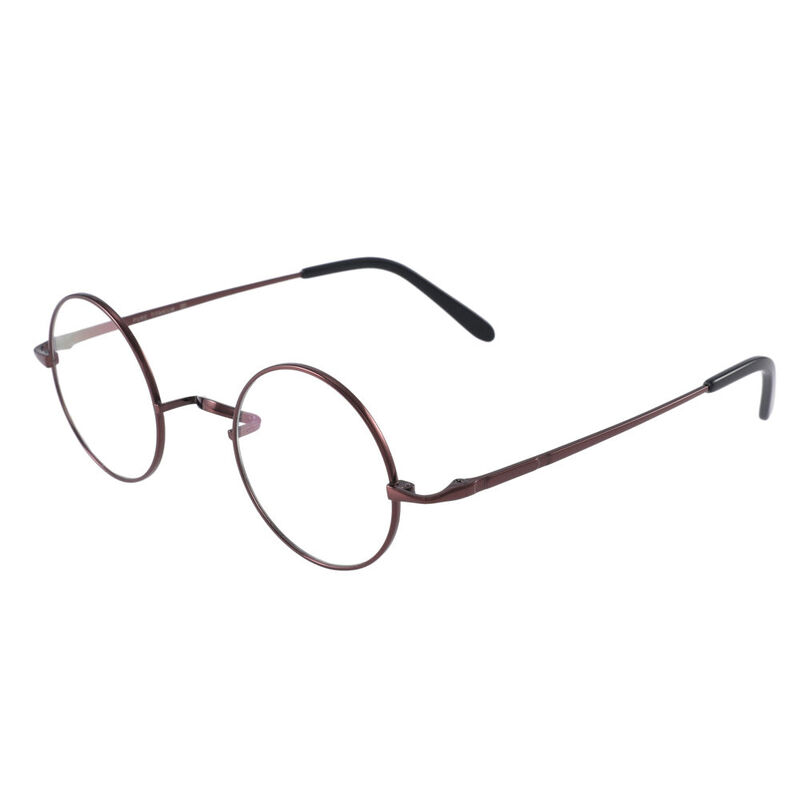 Kingsley Round Brown Glasses