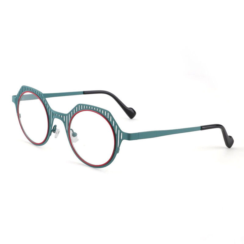 Wagner Geometric Blue Glasses