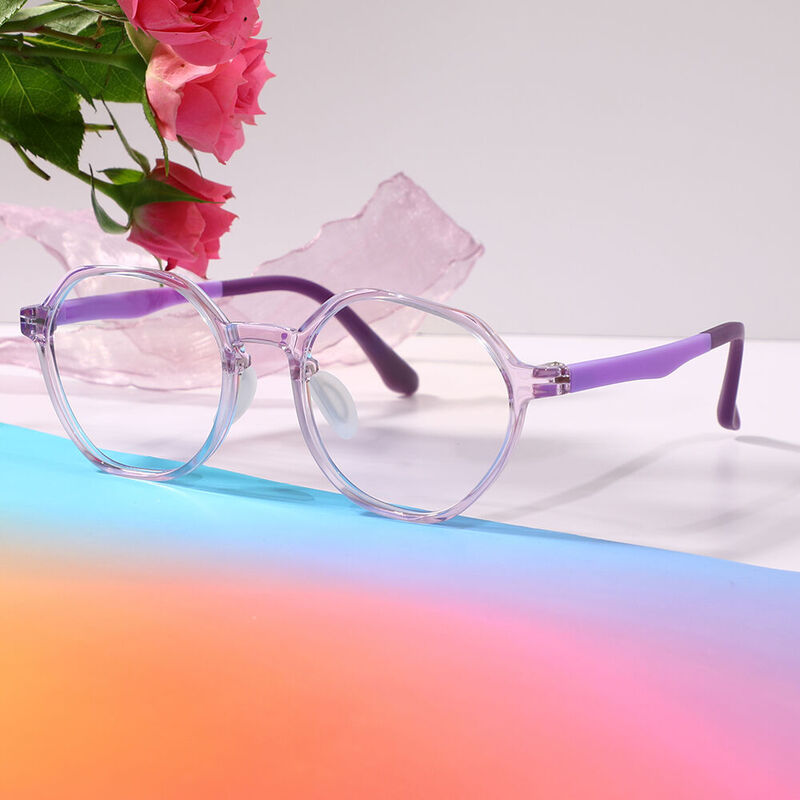 Valenti Geometric Purple Glasses