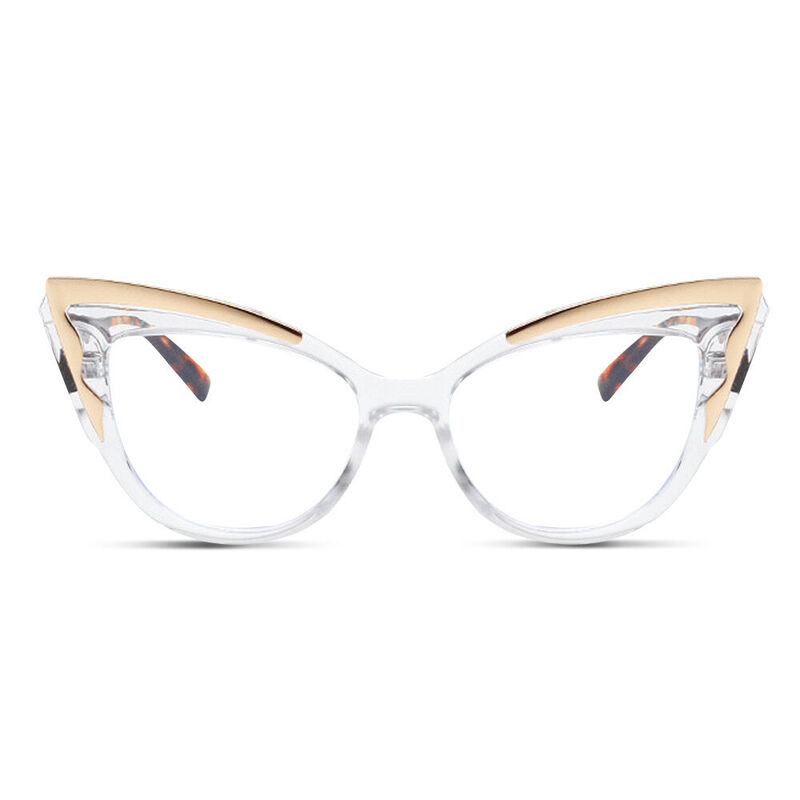 Evely Cat Eye Clear Glasses