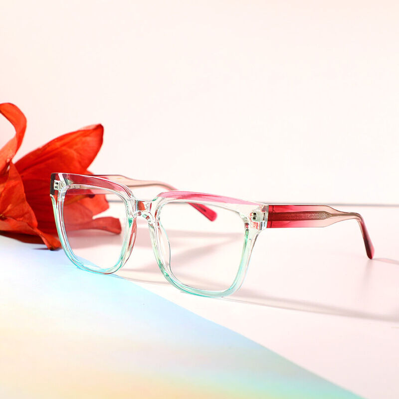 Romeo Square Green Glasses