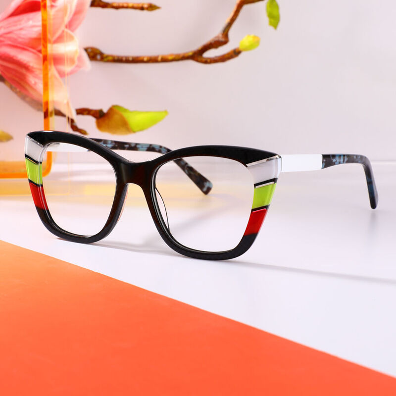 Andrew Cat Eye Black Glasses