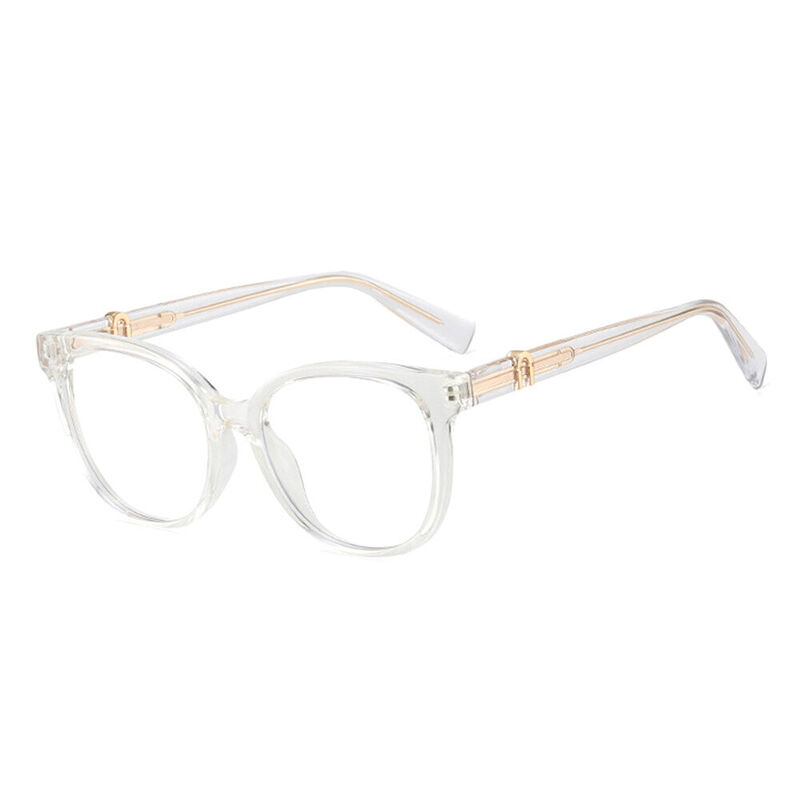 Lillian Round Clear Glasses