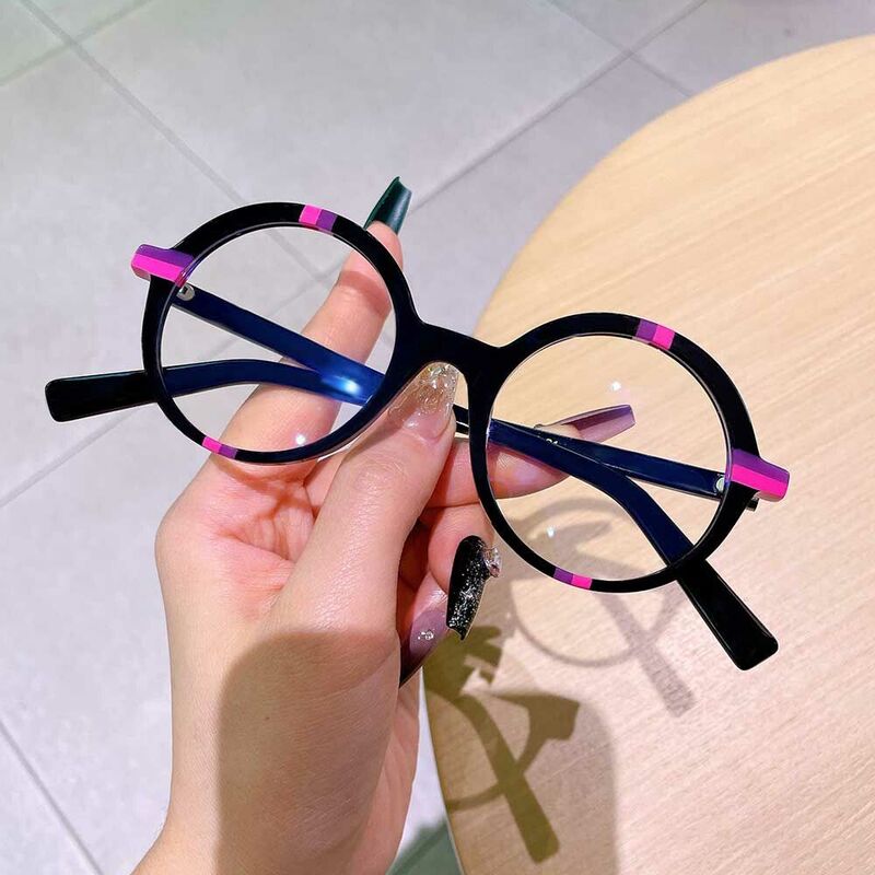 Lunettes de Vue Wordswort Ronde Noir