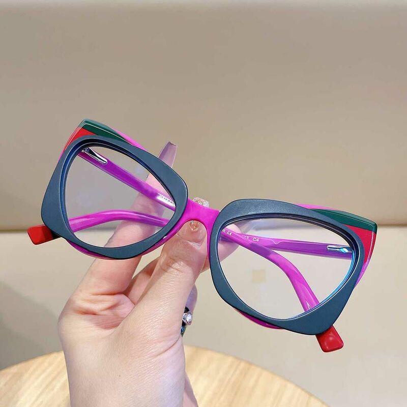 Jessic Cat Eye Black Glasses