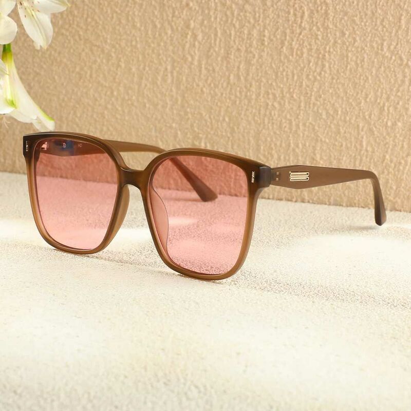 Jamie Square Pink Sunglasses