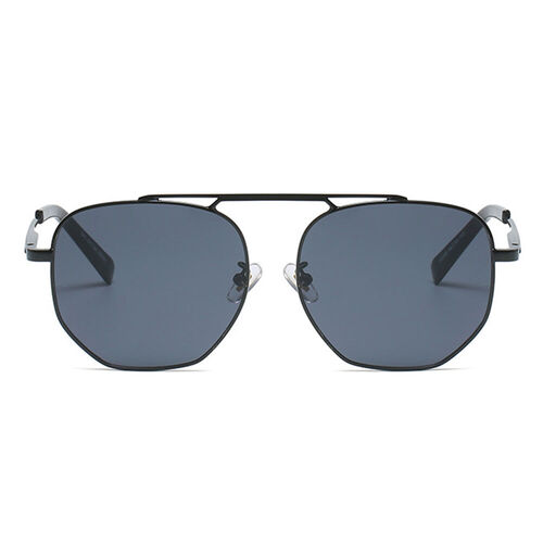 Good Vibrations Silver Aviator Metal Sunglasses