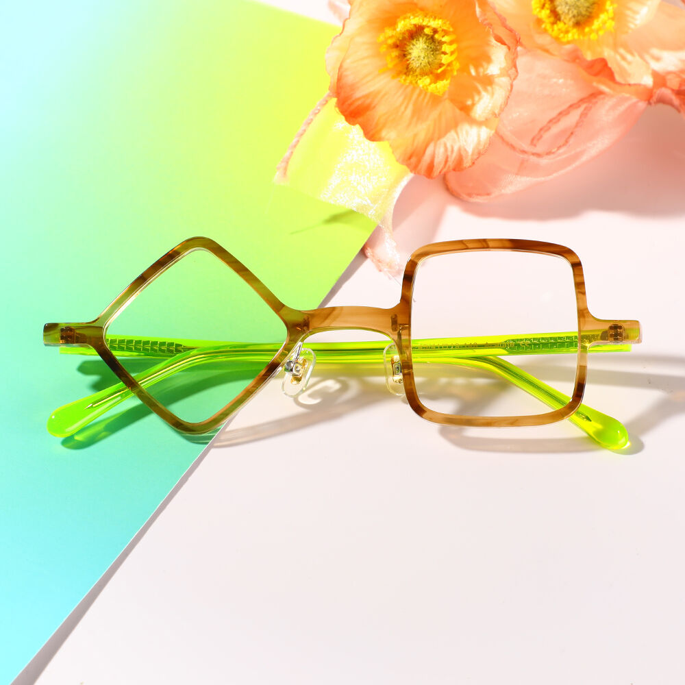 Van Square Brown Glasses