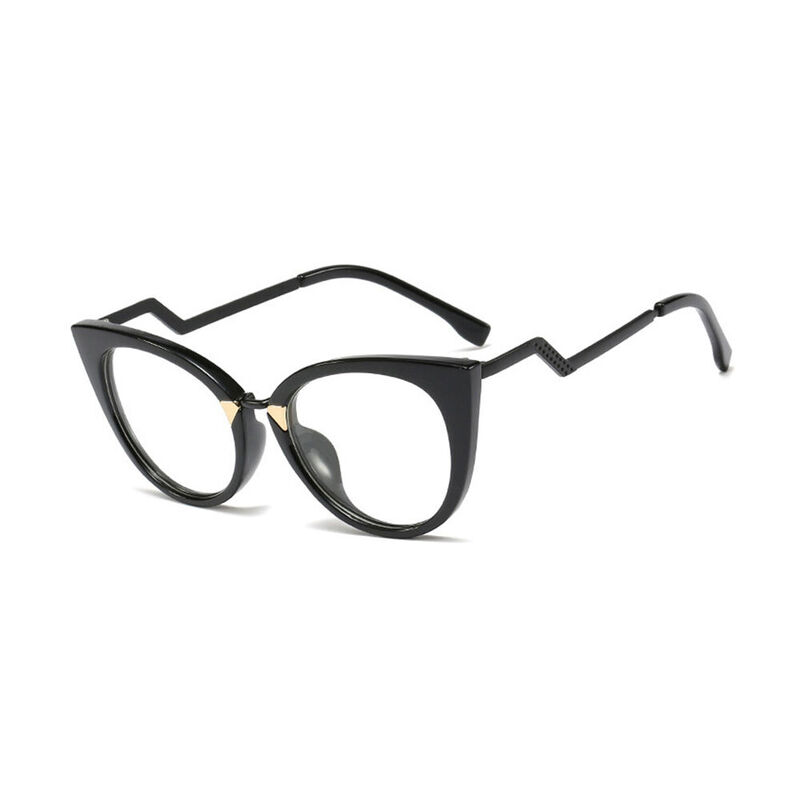 Nelly Cat Eye Black Glasses