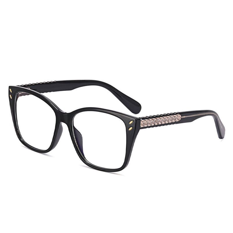 Ilyssa Square Black Glasses