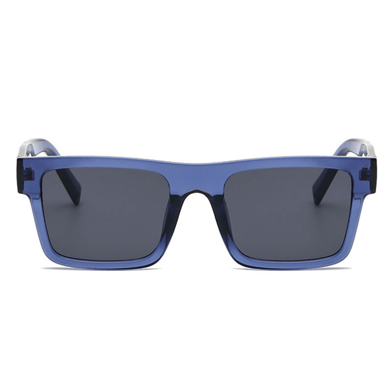 Jim Square Blue Sunglasses