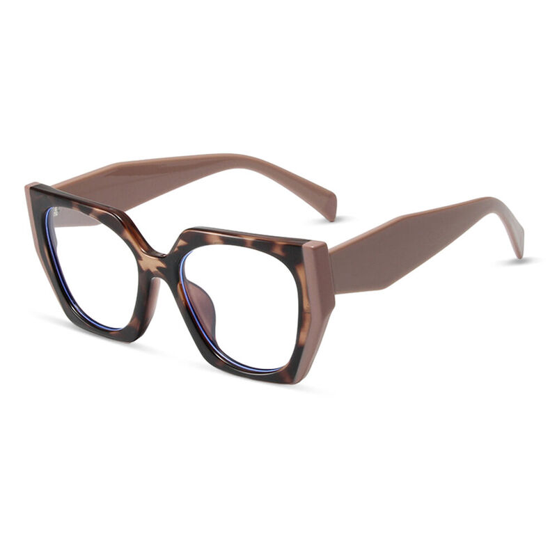 Hedda Cat Eye Brown Glasses