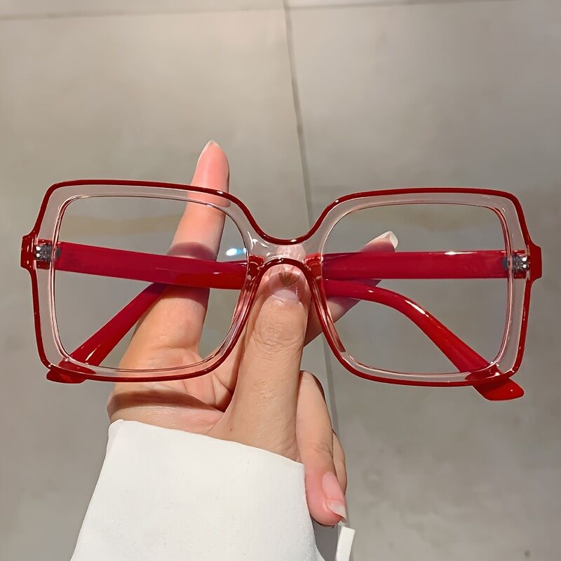 Murr Square Pink Glasses