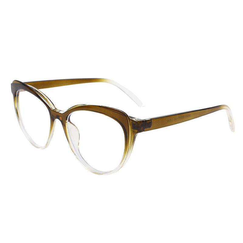 Wordsia Cat Eye Green Glasses