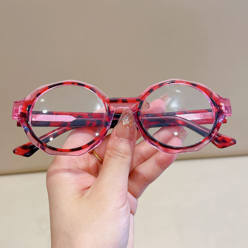 Mure Round Pink Glasses