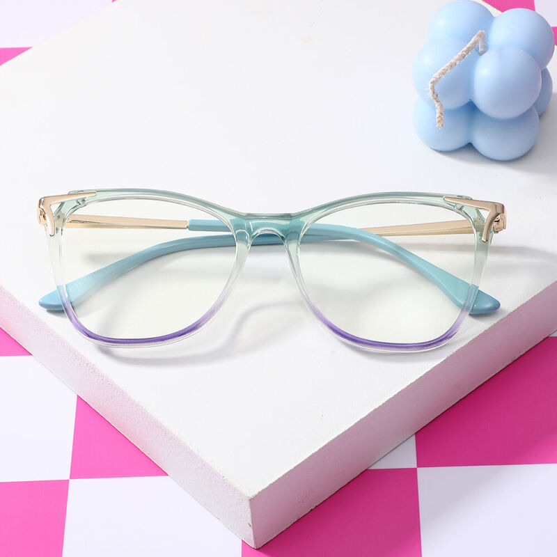 Jeromee Cat Eye Green Glasses