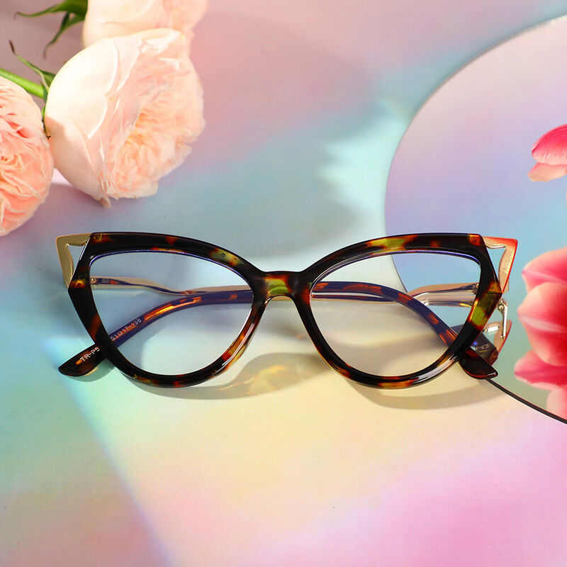 Nydia Cat Eye Tortoise Glasses