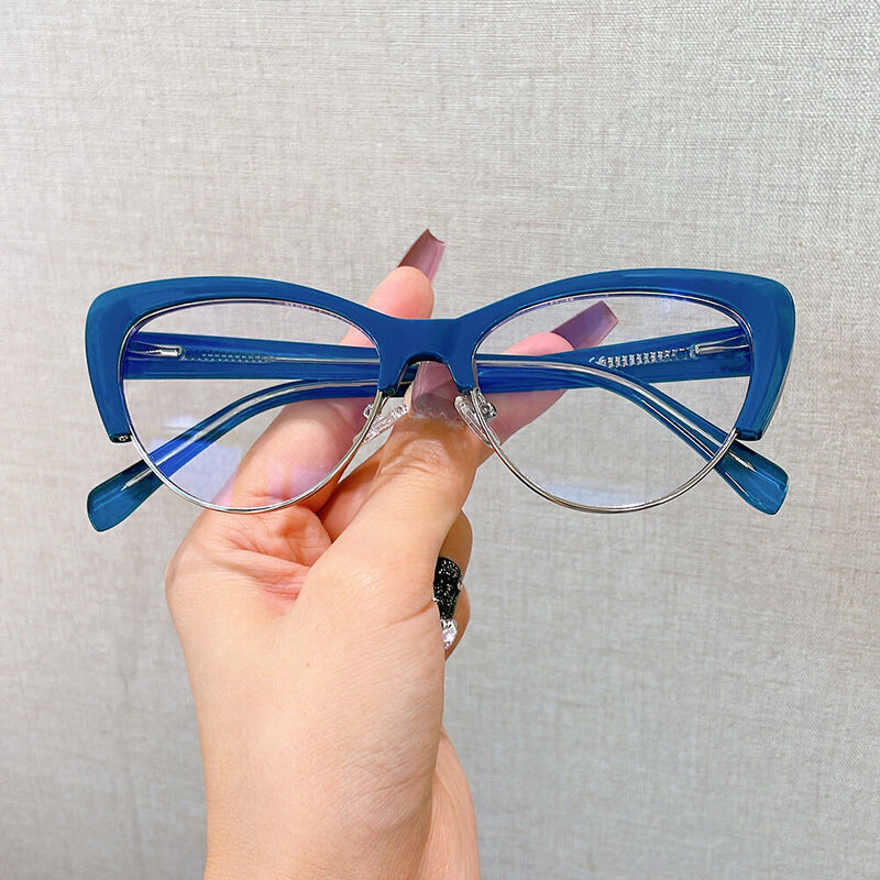 Lincoliy Cat Eye Green Glasses