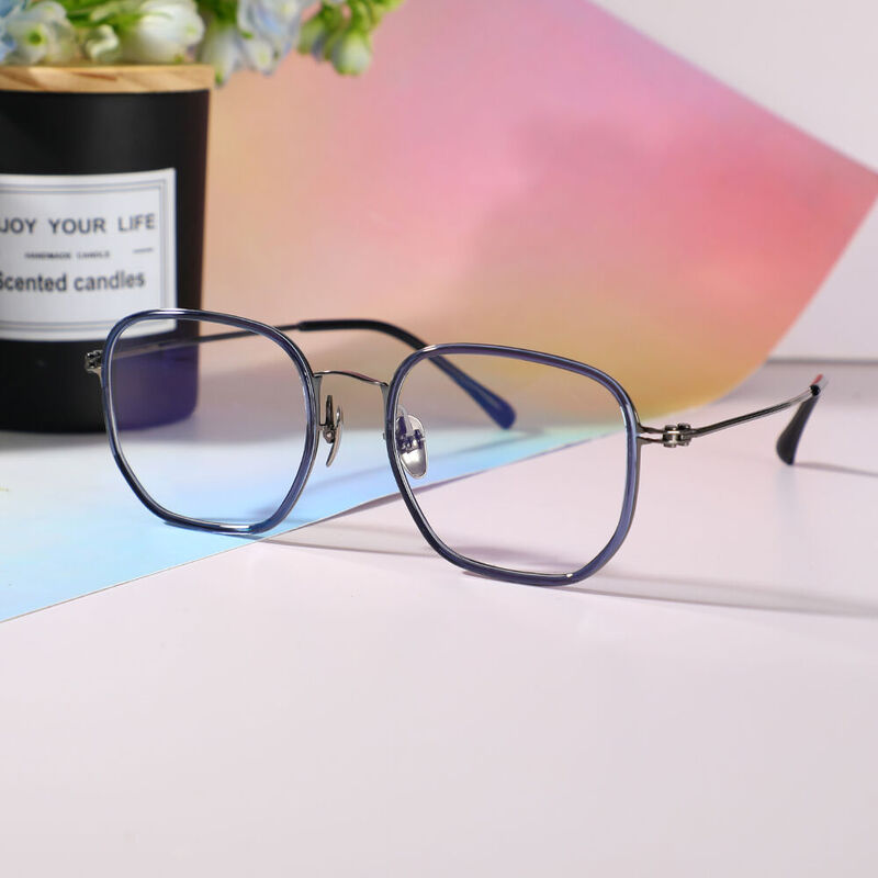 Lunettes de Vue Carl Carré Bleu