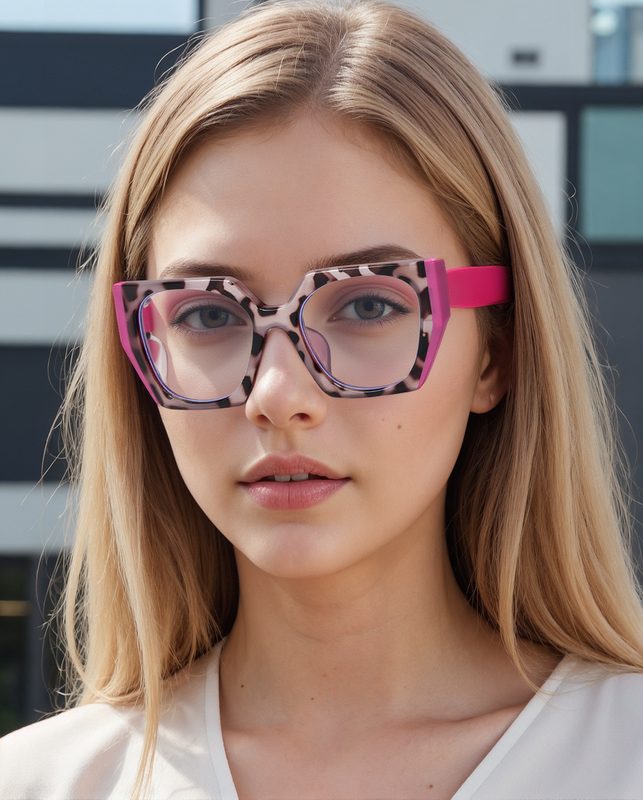 Hedda Cat Eye Pink Glasses