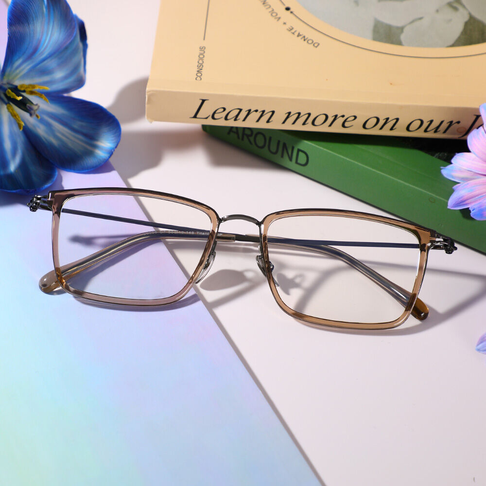 Alfred Rechteckig Braun Brille