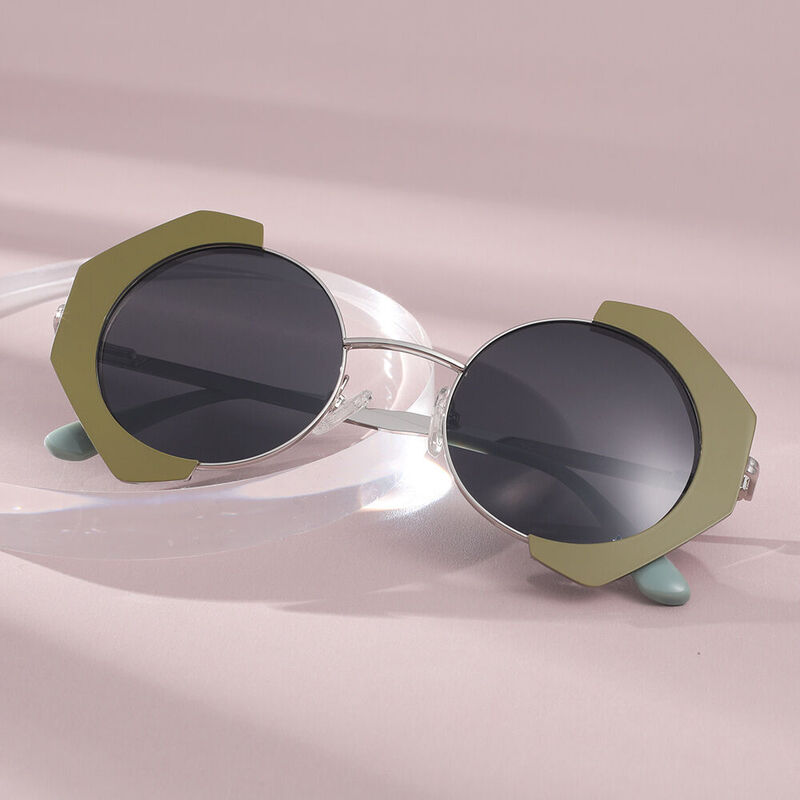 Combo Round Yellow Sunglasses
