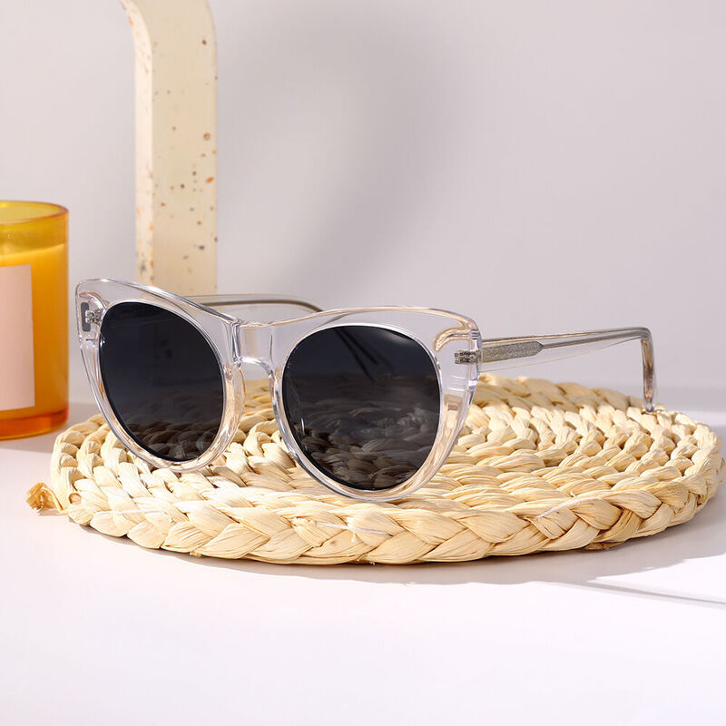 Marsa Cat Eye Transparent Sunglasses