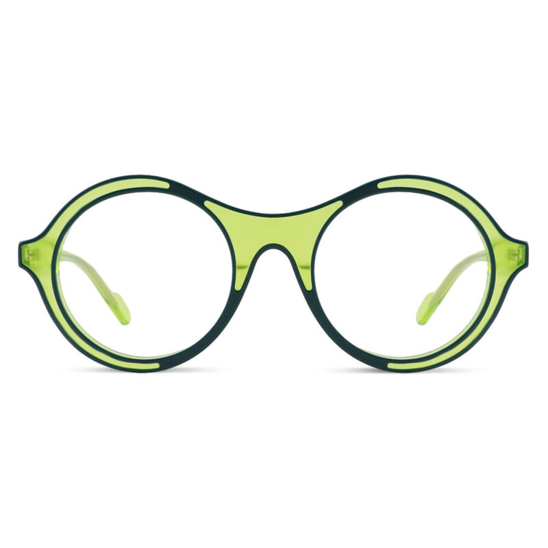 Benedy Round Green Glasses