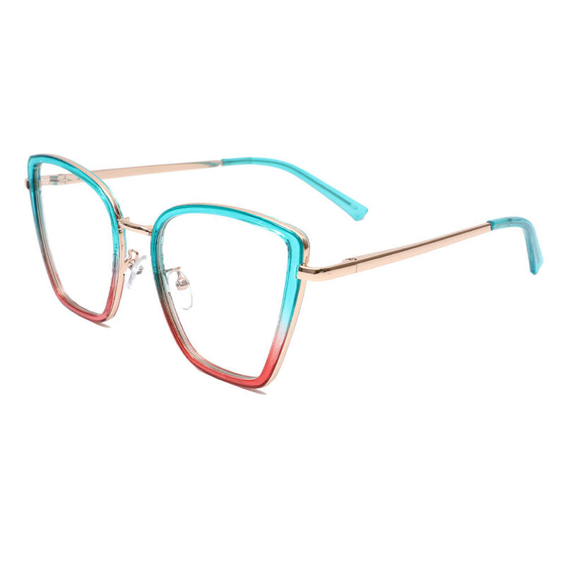 Juliei Cat Eye Blue Glasses