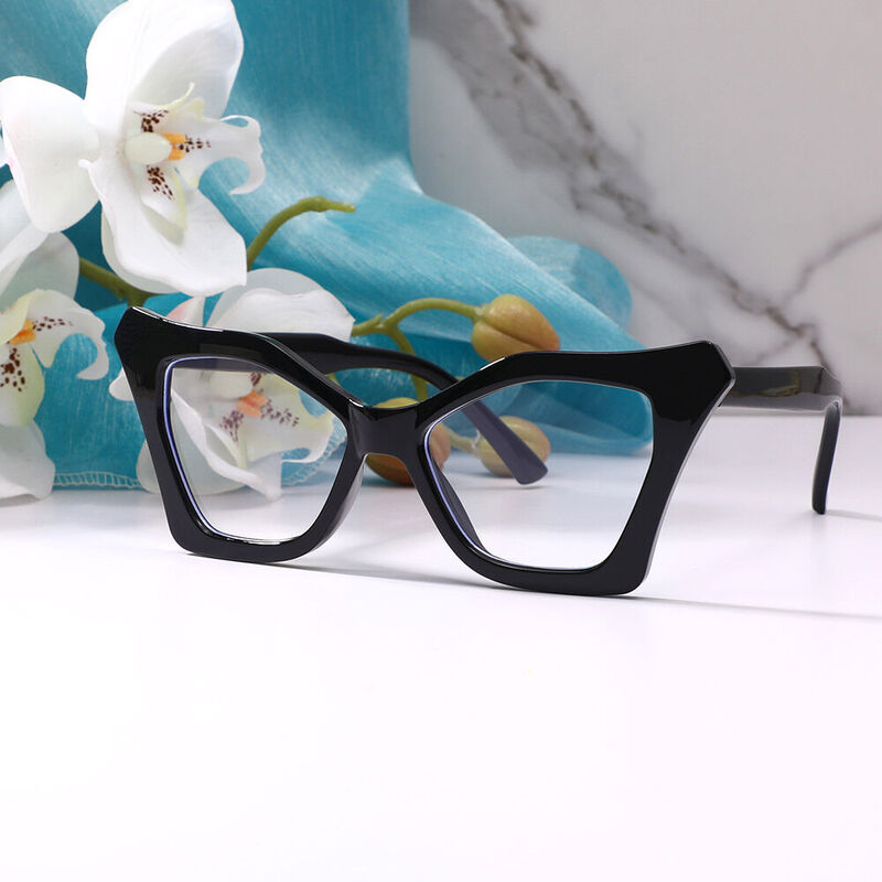 Scotao Cat Eye Black Glasses