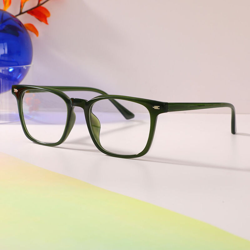 Dunbar Round Green Glasses
