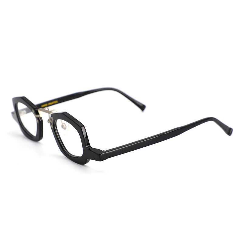 Troy Geometric Black Glasses