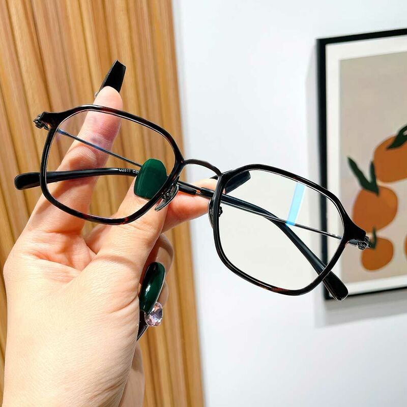 Elsie Geometric Tortoise Glasses