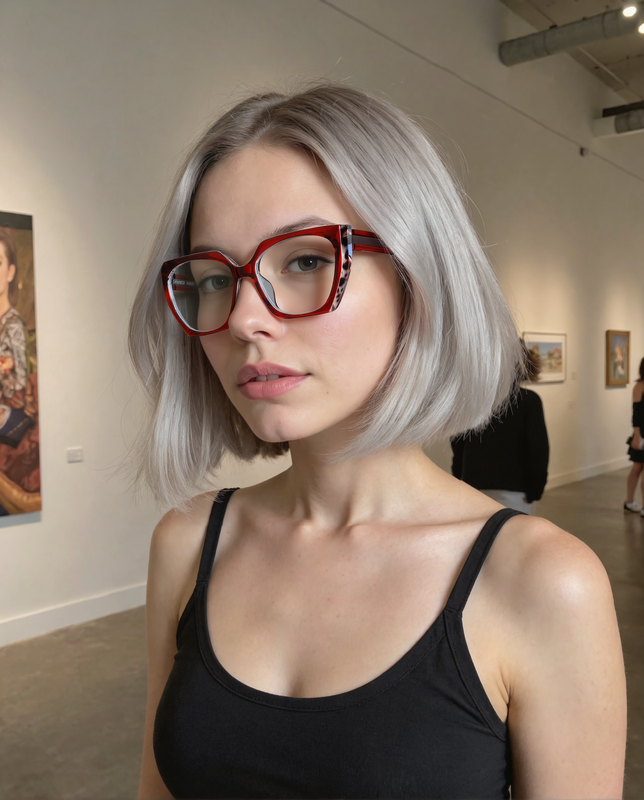 Sophy Cat Eye Red Glasses